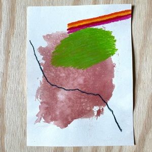 Mixed media abstract art